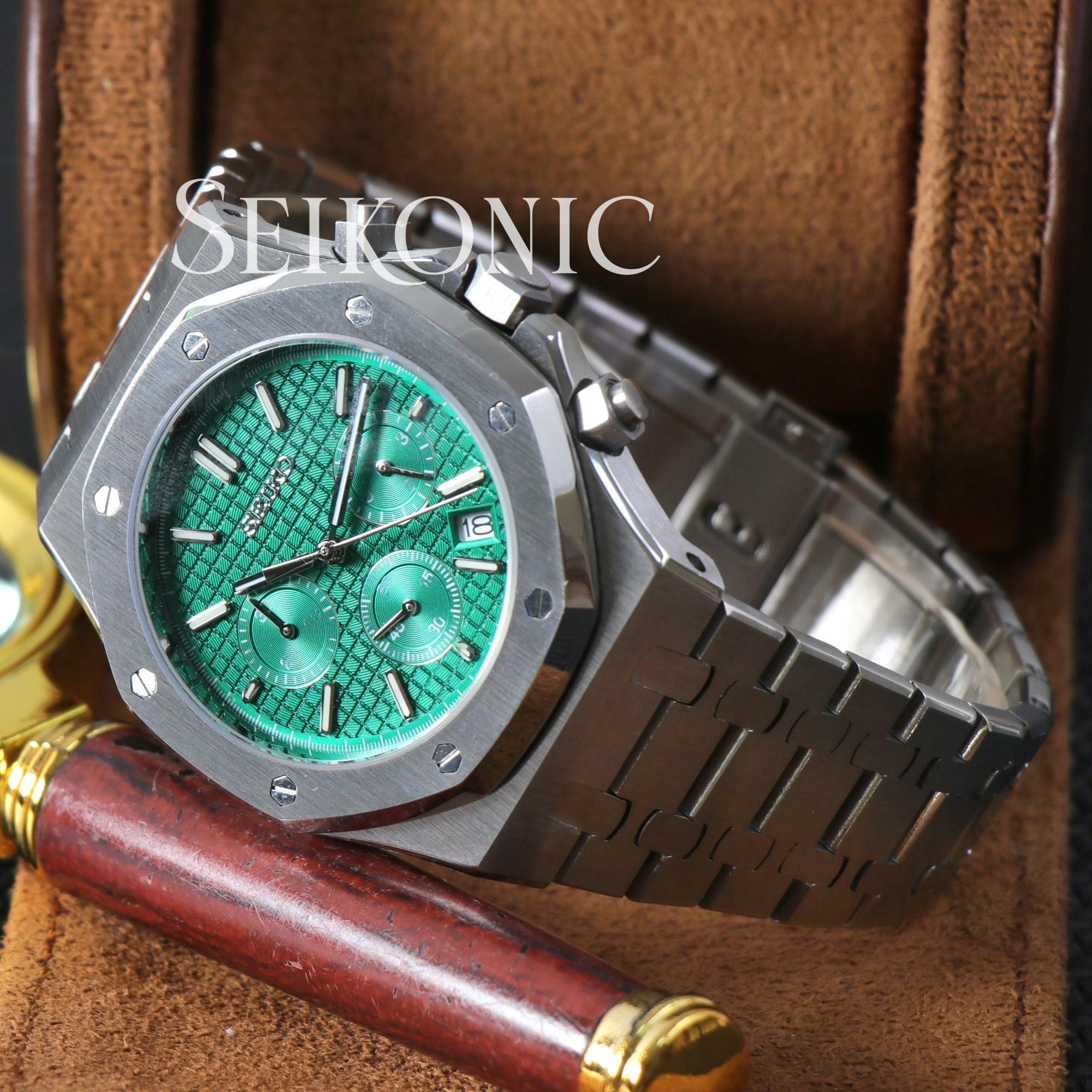 Seikoak | Chronographe | Vert