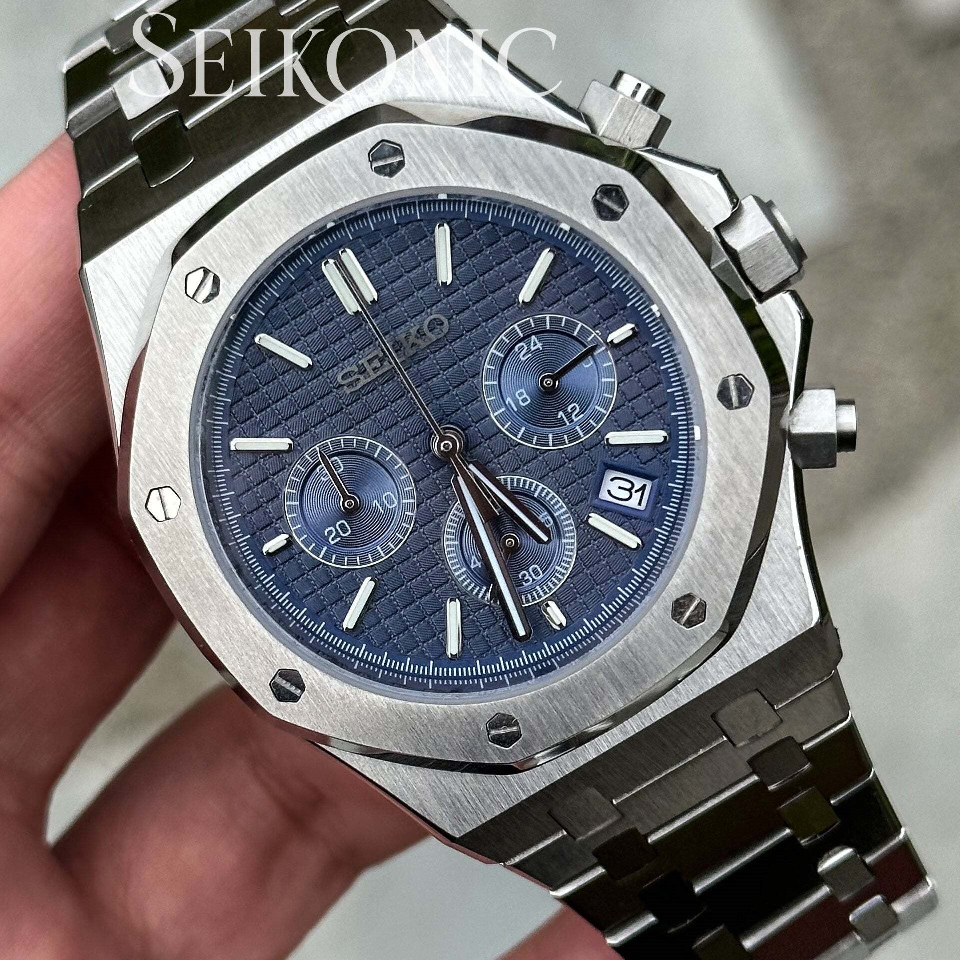 Seikoak | Chronographe | Bleu